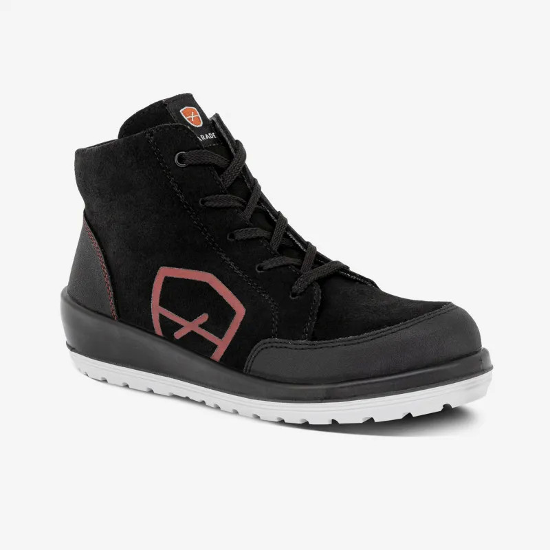 Baiana High Safety Shoes - Women - EN ISO 20345 - S3 SRC - Black/Pink