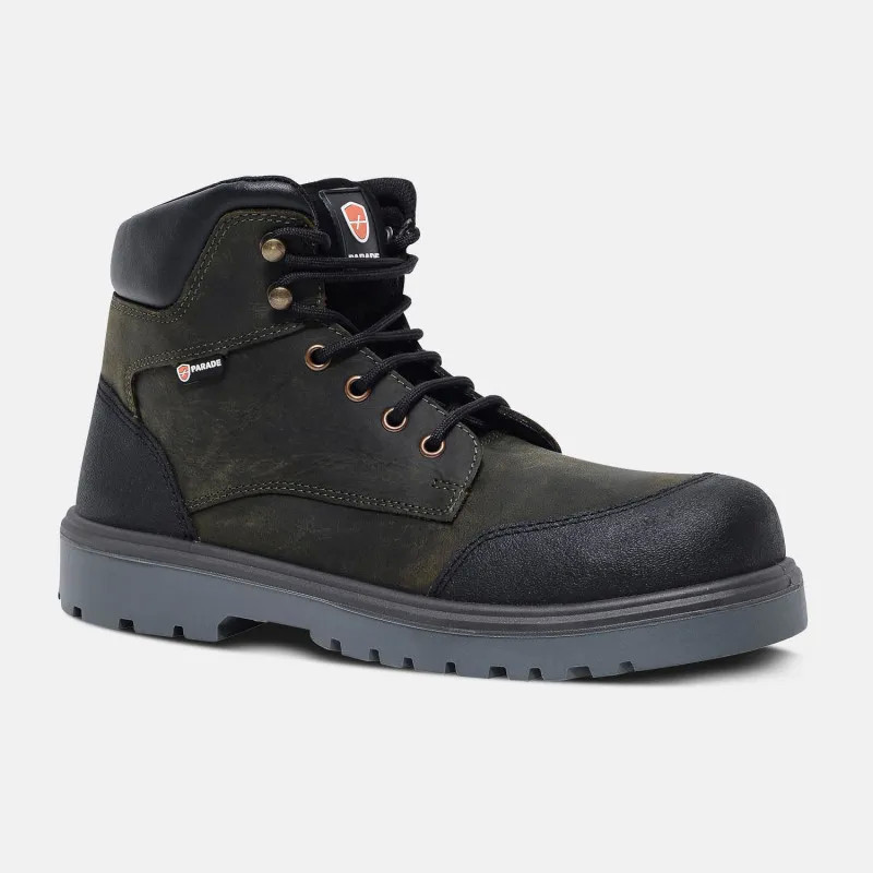 Chaussures de securite hautes - Warner - Homme - EN ISO 20345 - S3 - Marron