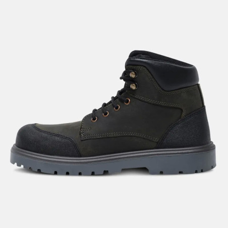 Chaussures de securite hautes - Warner - Homme - EN ISO 20345 - S3 - Marron
