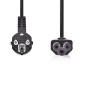 CABLE ALIMENTATION SECTEUR TREFLE -Prise de terre m