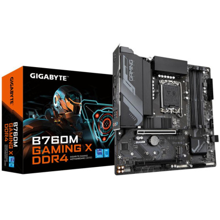 Cartes mères - GIGABYTE - B760M GAMING X DDR4 Carte mère - Prend en charge les processeurs Intel Core de 14e génération, VRM num