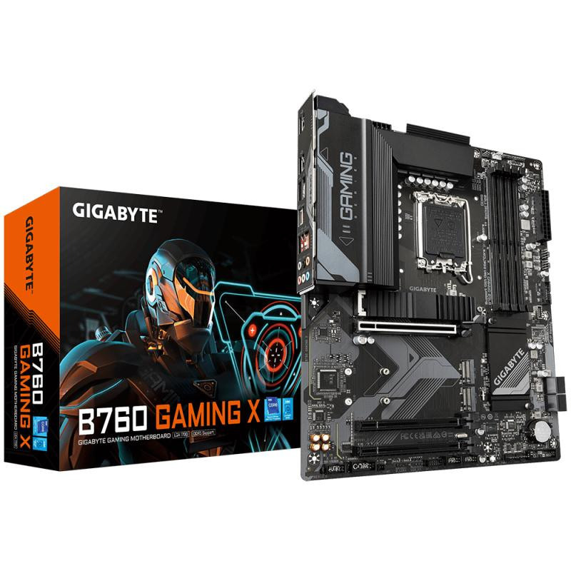 Cartes mères - GIGABYTE - B760 GAMING X Carte Mère - Compatible avec les processeurs Intel Core 14e génération, VRM numérique 8+