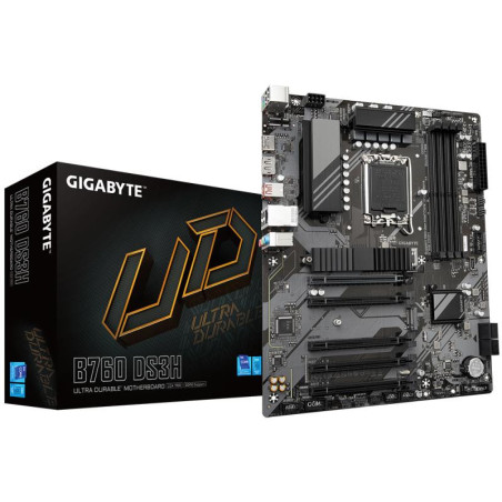 Cartes mères - GIGABYTE - B760 DS3H Carte Mère - Compatible avec les processeurs Intel Core 14e génération, VRM numérique 8+2+1 