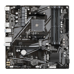 Cartes mères - GIGABYTE - B550M K Carte mère - Processeurs AMD Ryzen 5000, jusqu'à 4733 MHz DDR4, 1xPCIe 4.0 + 1xPCIe 3.0 M.2, L