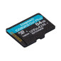Cartes mémoire - Kingston Technology - Carte microSDXC Canvas Go Plus 170R A2 U3 V30 de 64 Go + ADP
