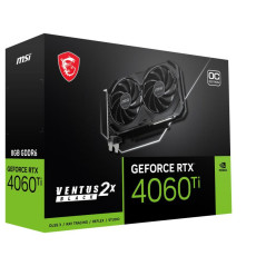 Cartes graphiques - MSI - GeForce RTX 4060 Ti VENTUS 2X BLACK 8G OC | Soul Rebel E-Shop
