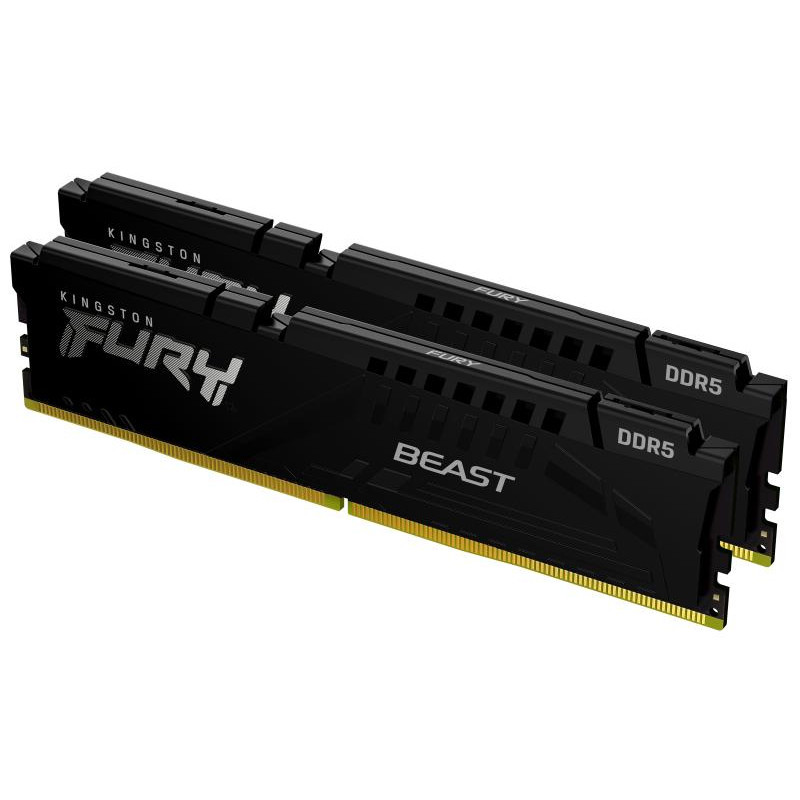 Modules de mémoire - Kingston Technology - 16 Go 5200 MT/s DDR5 CL40 DIMM (Kits de 2) FURY Beast Black