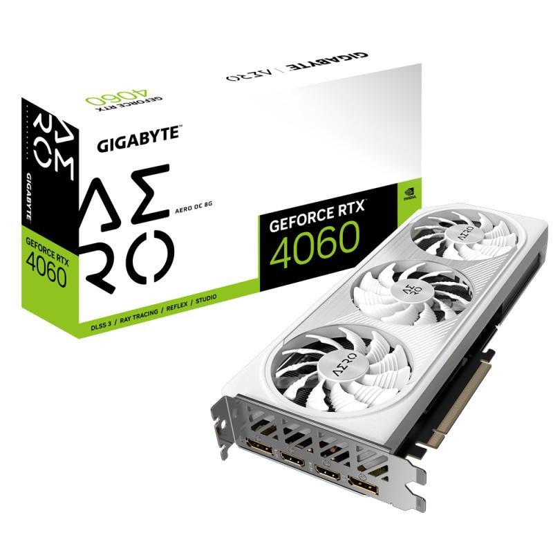 Cartes graphiques - GIGABYTE - GeForce RTX 4060 AERO OC 8G