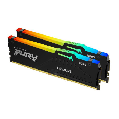 Modules de mémoire - Kingston Technology - 32 Go 5600 MT/s DDR5 CL40 DIMM (Kits de 2) FURY Beast RGB | Soul Rebel E-Shop