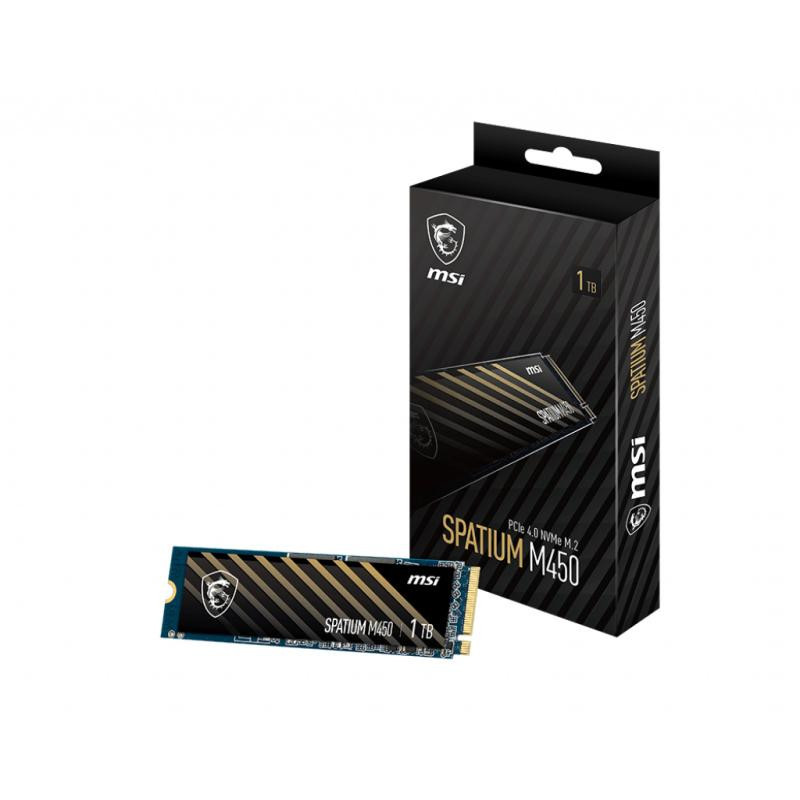 Disques SSD - MSI - SPATIUM M450 PCIe 4.0 NVMe M.2 1TB
