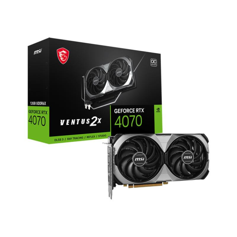 Cartes graphiques - MSI - GeForce RTX 4070 VENTUS 2X E 12G OC
