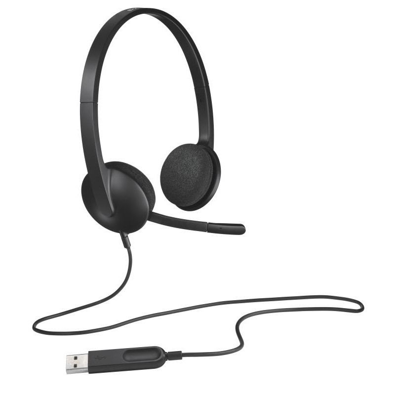 Écouteurs/casques - Logitech - H340 USB Computer Headset Avec audio numérique