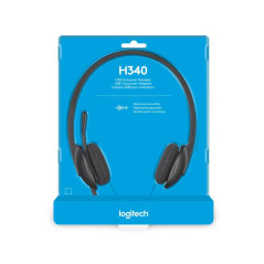 Écouteurs/casques - Logitech - H340 USB Computer Headset Avec audio numérique | Soul Rebel E-Shop