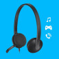 Écouteurs/casques - Logitech - H340 USB Computer Headset Avec audio numérique