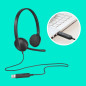 Écouteurs/casques - Logitech - H340 USB Computer Headset Avec audio numérique