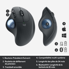 Souris - Logitech - ERGO M575 Trackball | Soul Rebel E-Shop
