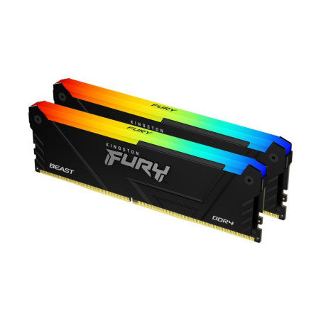 Modules de mémoire - Kingston Technology - 16GB 3600MT/s DDR4 CL17 DIMM (Kits de 2) FURY Beast RGB | Soul Rebel E-Shop