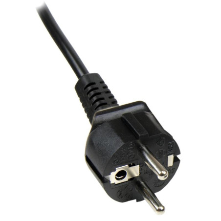 Câbles électriques - StarTech.com - Cordon d'alimentation en trèfle Schuko CEE7 vers C5 de 1m pour ordinateur portable - M/F - N