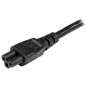 Câbles électriques - StarTech.com - Cordon d'alimentation en trèfle Schuko CEE7 vers C5 de 1m pour ordinateur portable - M/F - N