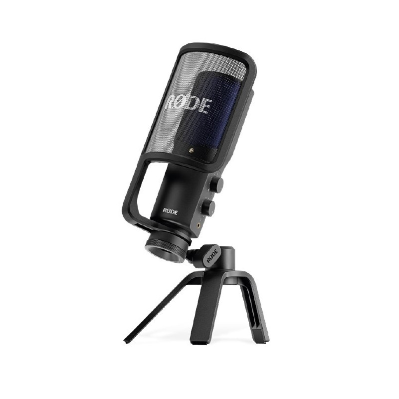 RODE NTUSB+ Microphone à condensateur USB compatible PC, Mac,Ipad.