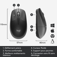 Souris - Logitech - M190 Full-Size Wireless Mouse | Soul Rebel E-Shop