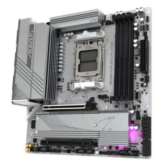 Cartes mères - GIGABYTE - B650M AORUS ELITE AX ICE Carte mère - AMD Ryzen série 9000, VRM 12+2+2 phases, jusqu'à 8000 MHz DDR5 (