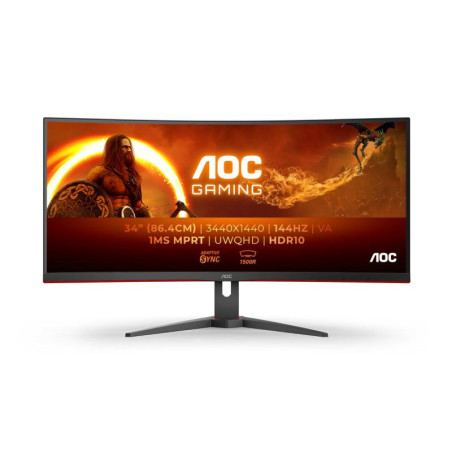 Écrans plats de PC - AOC - CU34G2XE/BK | Soul Rebel E-Shop