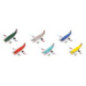 Set de 12 Avion, en métal, L de 12 cm - jouet à l'ancienne