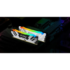 Modules de mémoire - Kingston Technology - 32Go 6400MT/s DDR5 CL32 DIMM (Kit de 2) FURY Renegade RGB Blanc XMP | Soul Rebel E-Sh