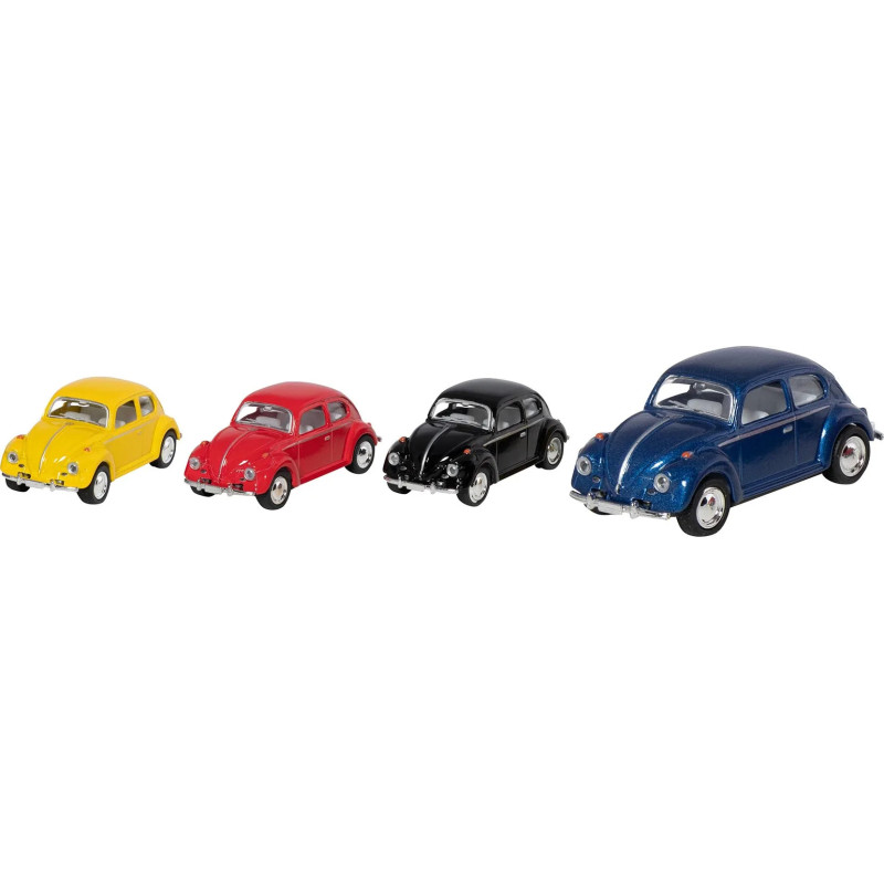 Display de 12 Volkswagen Coccinelle (1967), en métal, 1/64, L de 6,5 cm - jouet à l'ancienne