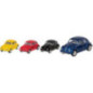 Display de 12 Volkswagen Coccinelle (1967), en métal, 1/64, L de 6,5 cm - jouet à l'ancienne