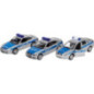 Display de 12 Police, en métal, 1/34-39, L de 11 - 12 cm - jouet à l'ancienne