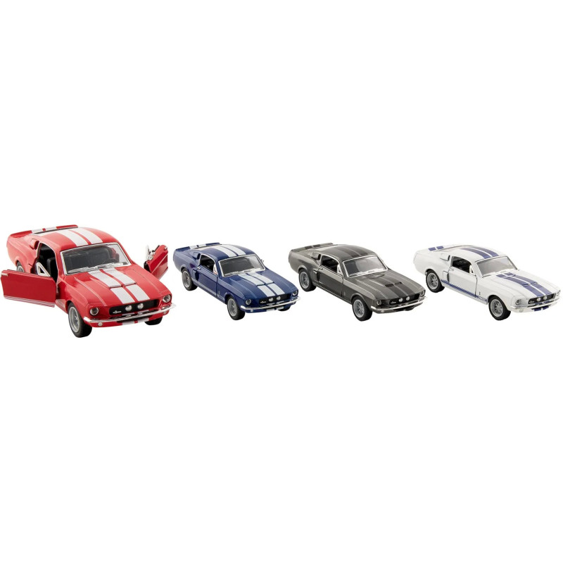 Display de 12 Shelby GT-500 (1967) en métal, 1/38, L de12,5 cm - jouet à l'ancienne