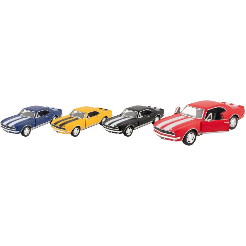 Display de 12 Camaro Z (1967) en métal, 1/37, L de 12,8 cm - jouet à l'ancienne