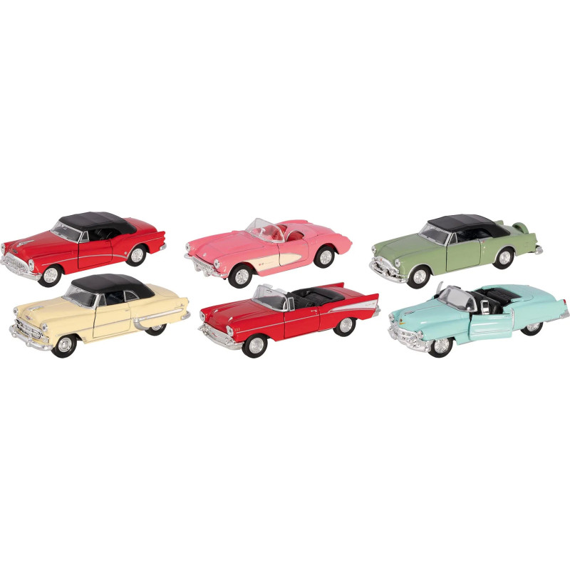 Display de 12 Collection Oldtimer US, en métal, 1/34-39, L de 12 cm - jouet à l'ancienne