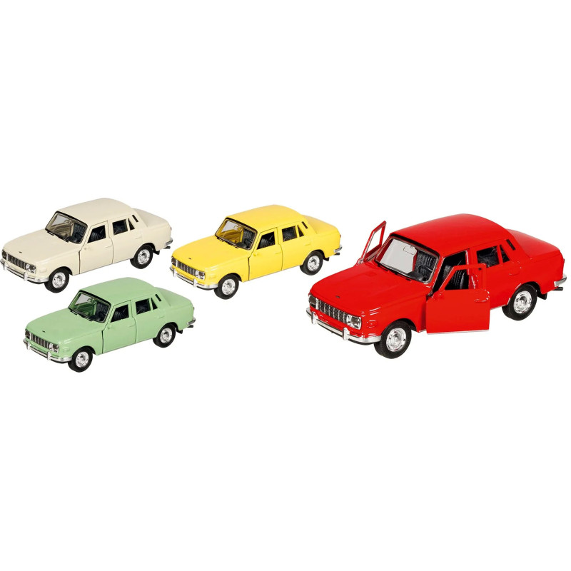 Set de 12 Wartburg 353, en métal, 1/34-1/39, L de 11,5 cm - jouet à l'ancienne