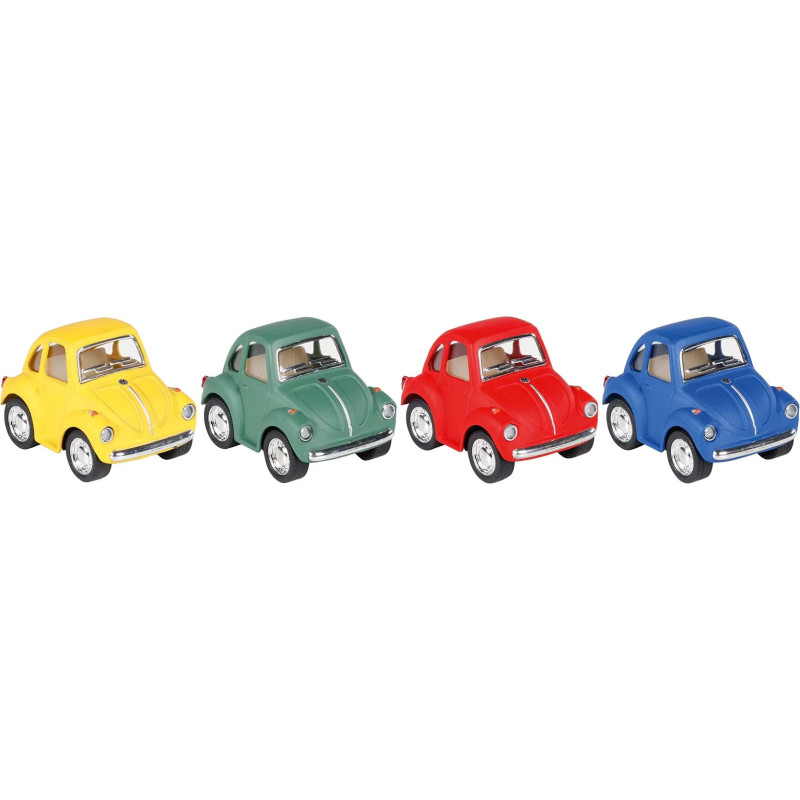 Display de 12 Volkswagen Coccinelle, en métal, L de 5 cm - jouet à l'ancienne