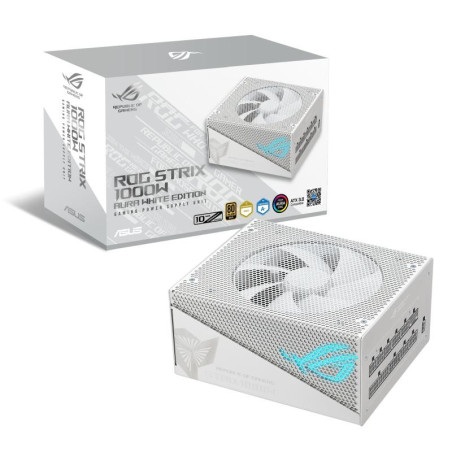 Unités d'alimentation d'énergie - ASUS - ROG-STRIX-1000G-AURA-WHITE-GAMING | Soul Rebel E-Shop