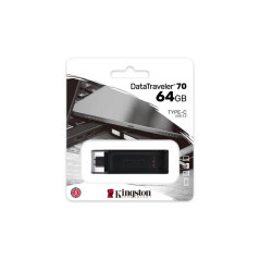 Lecteurs USB flash - Kingston Technology - 64Go USB-C 3.2 Gen 1 DataTraveler 70 | Soul Rebel E-Shop