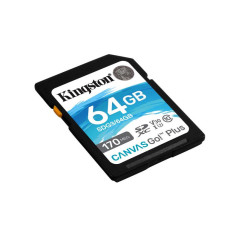 Cartes mémoire - Kingston Technology - Carte SDXC Canvas Go Plus 170R C10 UHS-I U3 V30 de 64 Go | Soul Rebel E-Shop