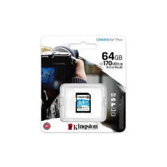 Cartes mémoire - Kingston Technology - Carte SDXC Canvas Go Plus 170R C10 UHS-I U3 V30 de 64 Go | Soul Rebel E-Shop