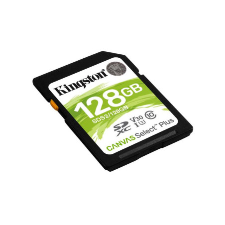 Cartes mémoire - Kingston Technology - Carte SDXC Canvas Select Plus 100R C10 UHS-I U3 V30 de 128 Go | Soul Rebel E-Shop