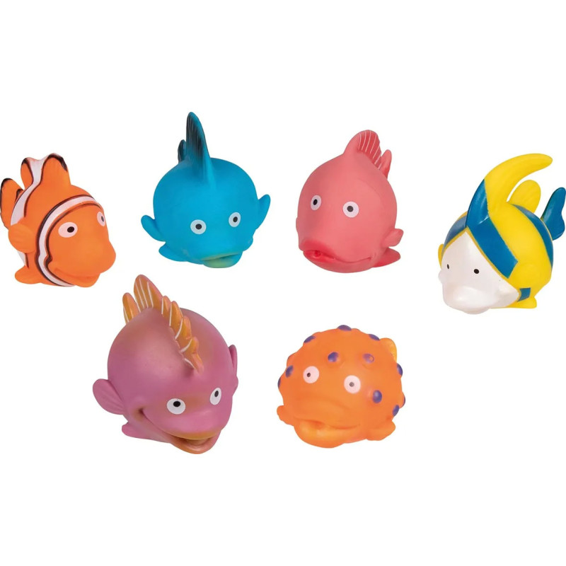 Display de 24 Animaux cracheurs d'eau, poissons - jouet à l'ancienne