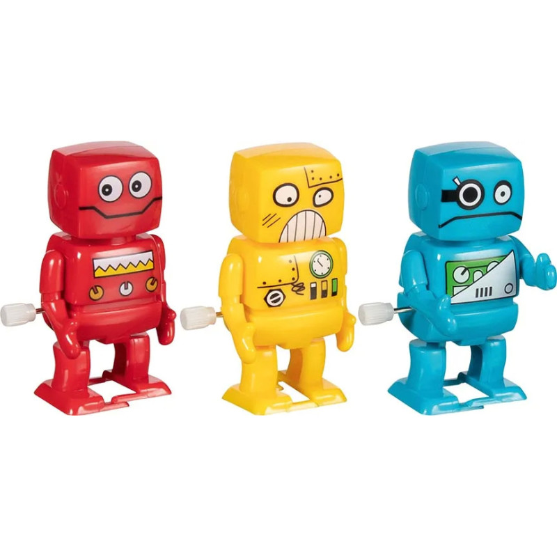 Set de 12 Robots, moteur à remonter - jouet à l'ancienne