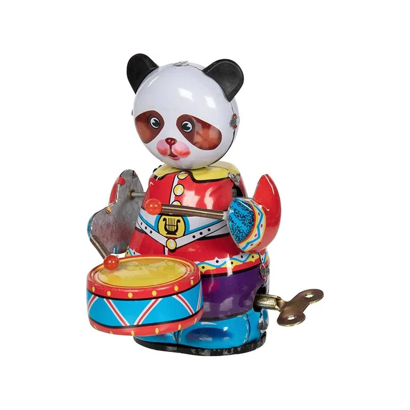 pièce 1 Panda avec tambour - jouet à l'ancienne