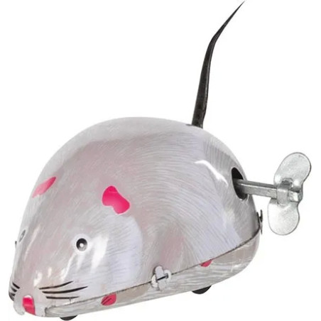Souris grise - Jouet à l'ancienne - Disponible sur Soul Rebel E-Shop