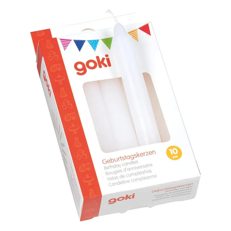 Set de 10 bougies d'anniversaire Set de 10 bougies d'anniversaire
