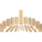 pièce 1 Kubb, jeu de vikings, sac en coton - jouet à l'ancienne
