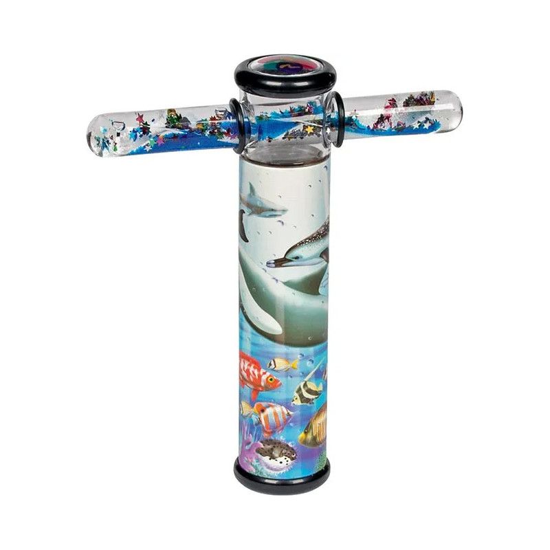 pièce 1 Kaléidoscope avec baguette magique dauphin - jouet à l'ancienne