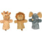 Set de 6 Marionnettes, animaux sauvages - jouet à l'ancienne